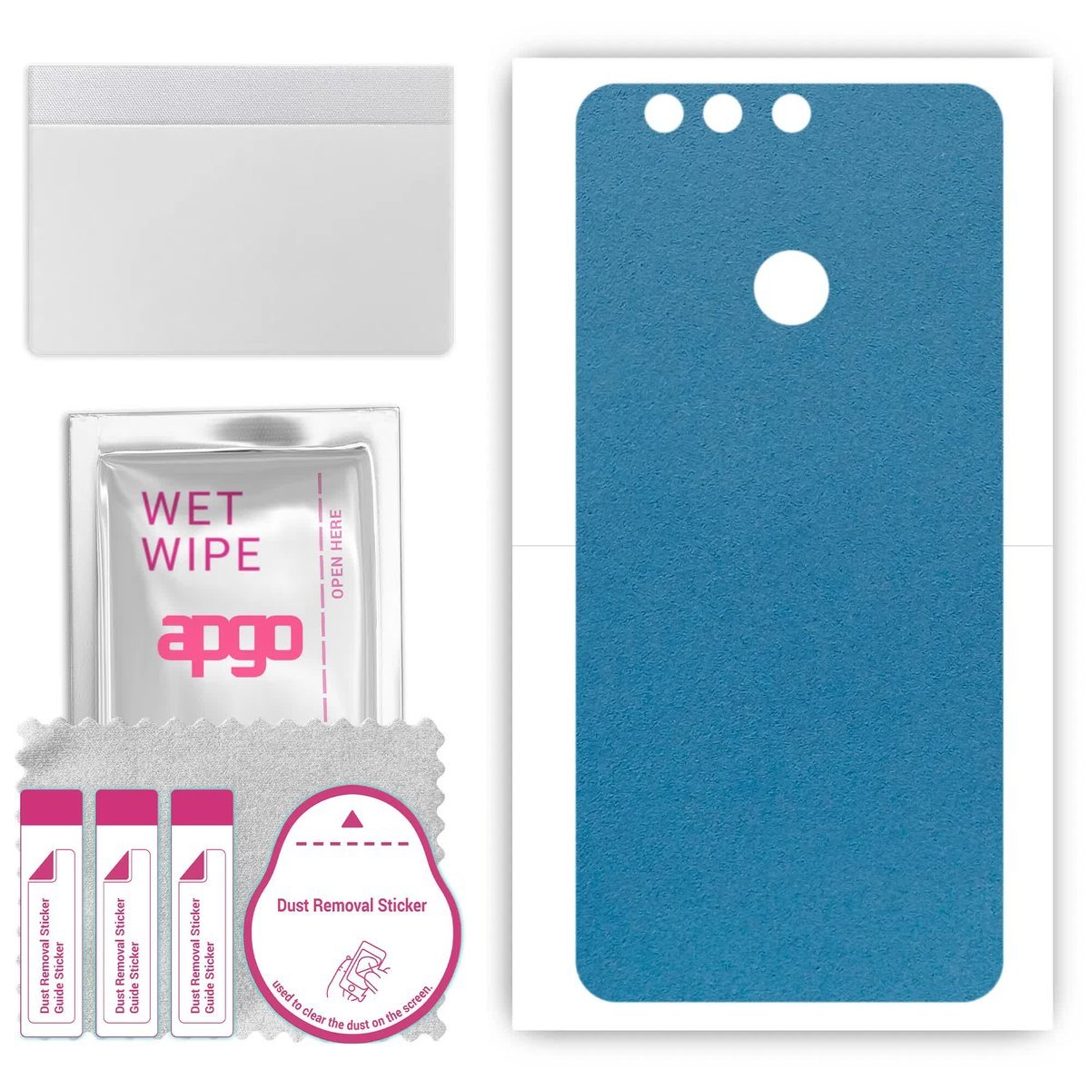 Folia naklejka skórka strukturalna na TYŁ Zamsz do TP-Link Neffos N1 - Zamsz Niebieski - apgo SKINS