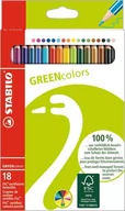 Pozostałe akcesoria dla plastyków - Kredki ołówkowe Greencolors, 18 kolorów - miniaturka - grafika 1