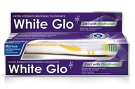 Pasty do zębów - White Glo White Glo, 2in1 With Mouthwash, wybielająca pasta do zębów, 100 ml + szczoteczka - miniaturka - grafika 1