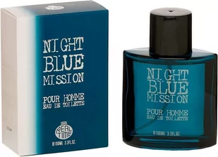 Real Time Night Blue Mission Pour Homme woda toaletowa 100 ml - Wody i perfumy męskie - miniaturka - grafika 1