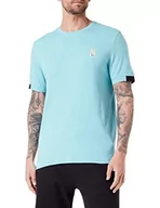 Koszulki męskie - s.Oliver Męski T-shirt z krótkim rękawem, niebiesko-zielony, XXL, Niebieski zielony, XXL - miniaturka - grafika 1