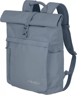 Plecak rolowany Travelite Basics Niebieskoszary - Plecaki - miniaturka - grafika 1