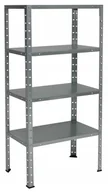 Szafy i regały magazynowe - Regał Metalowy Do Piwnicy 120x50x30 4 Półki 50KG - miniaturka - grafika 1