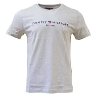 Koszulki męskie - Koszulka męska Tommy Hilfiger T-Shirt szara - MW0MW11465 501 - S - miniaturka - grafika 1