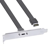 Wtyczki i adaptery - Wspornik gniazda InLine USB Type-C na panel przedni USB 3.1 Key-A wewnętrzny, 0.5m - miniaturka - grafika 1