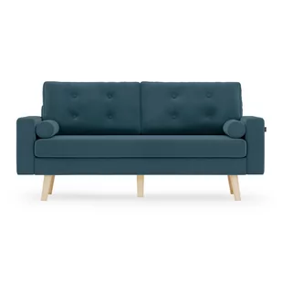 Klasyczna sofa trzyosobowa z podłokietnikami Poduszki Granat ZAMIO - Sofy i kanapy - miniaturka - grafika 1