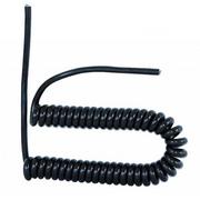 Przewody elektryczne - Conotech Kabel spiralny ,sznur, 5mb 3x1,00 czarny - miniaturka - grafika 1