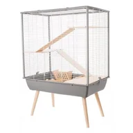 Klatki dla gryzoni - Zolux Klatka Neo Cosy dla dużych gryzoni H80 szara - miniaturka - grafika 1