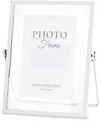 Ramki na zdjęcia - Ramka na zdjęcie zdjęcia metalowa biała 19x17x9 157111 - miniaturka - grafika 1