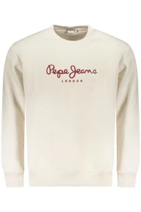 PEPE JEANS BIAŁA BLUZA MĘSKA Z ROZPINANYM NA ZAMEK - Pepe Jeans - Bluzy męskie - miniaturka - grafika 1