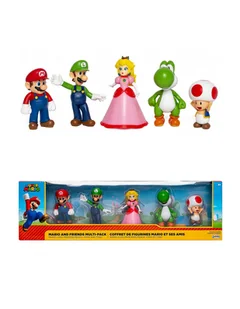 Jakks Jakks Super Mario Bros. Mario and Friends-Pack Action Figures 400902 - Figurki dla dzieci - miniaturka - grafika 2