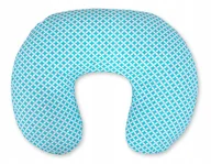 Poduszki do karmienia - Poduszka rogal do karmienia fasolka rozbieralna - mini-rozeta miętowa - miniaturka - grafika 1