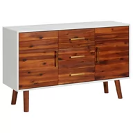 Komody - shumee Komoda 110 x 35 x 70 cm lite drewno akacjowe i MDF - miniaturka - grafika 1