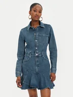 Sukienki - Karl Lagerfeld Jeans Sukienka jeansowa 245J1302 Niebieski Slim Fit - miniaturka - grafika 1