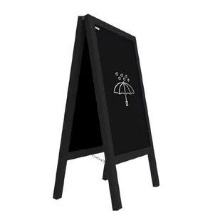 OUTLET Potykacz wodoodporny z CZARNĄ lakierowaną ramą 100x60cm - stojak reklamowy - Biuro i firma OUTLET - miniaturka - grafika 1