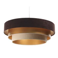 Lampy sufitowe - Okrągła lampa wisząca z trzyczęściowym abażurem S455 T9-H80 - miniaturka - grafika 1