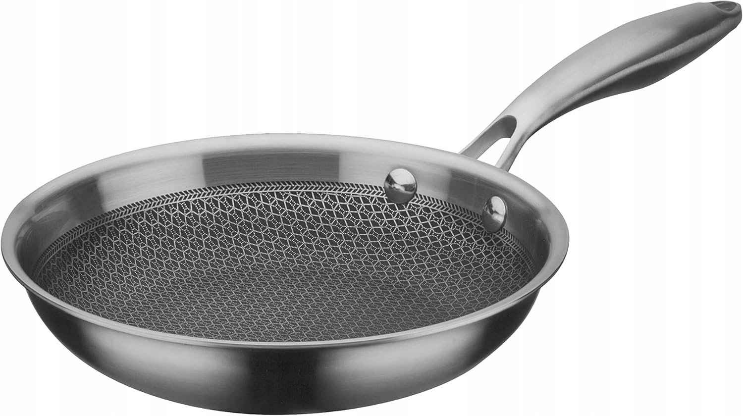 Patelnia Brunbeste Patelnia stalowa ze stali nierdzewnej indukcja plaster miodu 28CM BRUNBESTE BB-5552