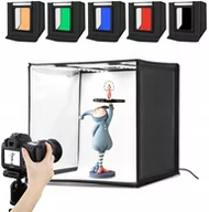 Tła fotograficzne - Puluz Pu5060 Namiot Bezcieniowy 60X60Cm Led 5500K - miniaturka - grafika 1
