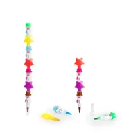 Długopisy - Kredka kolorowa przekładana Bałwan i Gwiazda 1szt. - TRENDHAUS - miniaturka - grafika 1