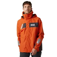 Kurtki męskie - Męska kurtka żeglarska Helly Hansen Newport Inshore patrol orange - S - miniaturka - grafika 1