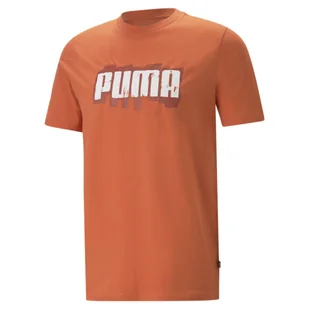 Koszulka Sportowa Męska Puma Graphics Wording - Koszulki sportowe męskie - miniaturka - grafika 1