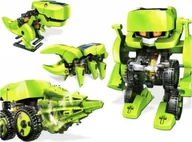 Roboty dla dzieci - Lean Sport Import LEANToys Robot Solarny 4 w 1 Baterie Słoneczne Dinozaur DIY - miniaturka - grafika 1