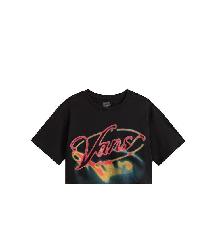 T-shirt Damski VANS Afterburn Relaxed Crop Black VN000PR3BLK1 S