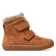 Buty dla dziewczynek - Kozaki Froddo Minni Suede G2110141-2 S Brązowy - miniaturka - grafika 1