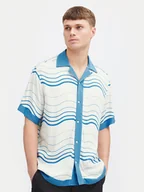 Koszule męskie - Solid Koszula Ibbs 21108204 Niebieski Relaxed Fit - miniaturka - grafika 1