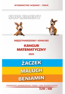 Matematyka z wesołym kangurem - Suplement 2023 (Żaczek/Maluch/Beniamin) - Matematyka - miniaturka - grafika 1