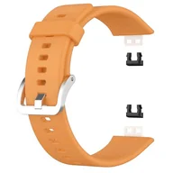 Akcesoria do smartwatchy - PASEK DO ZEGARKA HUAWEI WATCH FIT POMARAŃCZOWY SILIKONOWY - miniaturka - grafika 1