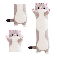 Maskotki i pluszaki - DŁUGI KOT KOTEK MASKOTKA PODUSZKA 45CM SZARY - miniaturka - grafika 1