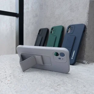Wozinsky Kickstand Case elastyczne silikonowe etui z podstawką Xiaomi Redmi 10X 4G / Xiaomi Redmi Note 9 jasnoniebieski - Etui i futerały do telefonów - miniaturka - grafika 7