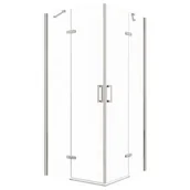 Kabiny prysznicowe - Kabina prysznicowa Novoterm Flow 80 chrom - miniaturka - grafika 1