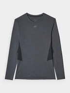 Koszulki sportowe męskie - 4F Koszulka sportowa w kolorze szarym - miniaturka - grafika 1