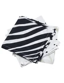 Pieluchy - Motherhood Chusteczka muślinowa Zebra Niebieska - miniaturka - grafika 1