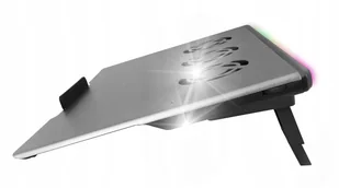 PODSTAWKA PODKŁADKA CHŁODZĄCA POD LAPTOPA LED RGB - Podkładki chłodzące pod laptopa - miniaturka - grafika 1