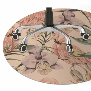 Podkładka pod krzesło obrotowe Flamingi fi100 cm - Podnóżki, podpórki, podkładki - miniaturka - grafika 1