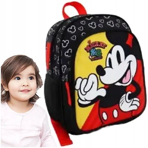 PLECAK PRZEDSZKOLNY WYCIECZKOWY MYSZKA MIKI DISNEY MICKEY MOUSE 28x21x15cm