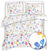 Pościel - Pościel Z Mikrofibry 200X220 Komplet Pościeli W Kwiaty 20784 - miniaturka - grafika 1