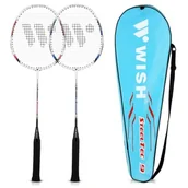 Badminton - Wish STEELTEC 9K ZESTAW RAKIET DO BADMINTONA CZERWONY+NIEBIESKI 14-10-040 - miniaturka - grafika 1