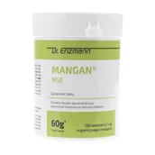 Suplementy naturalne - Mito Pharma Mangan MSE 120 tabl Mangan ze spiruliny Dr Enzmann - miniaturka - grafika 1