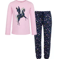 Piżamy dla dziewczynek - Piżama z długim rękawem dla dziewczynki, z koniem, różowa 9-13 lat - miniaturka - grafika 1