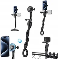 Pozostałe akcesoria do telefonów - Giętki Elastyczny Statyw Monopod Ramię Uchwyt Magnes Magsafe Na Telefon I System Gopro / Tp-ft3 - miniaturka - grafika 1