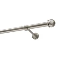Karnisze - Karnisz DECASTYL Gałka Max pojedynczy 240cm Stal nierdzewna - miniaturka - grafika 1