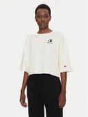 Koszulki i topy damskie - Champion T-Shirt 118023 Écru Regular Fit - miniaturka - grafika 1