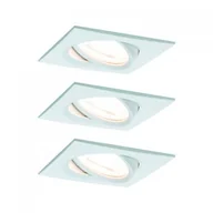Lampy pozostałe - Paulmann Zestaw Oprawa wbudowana Nova ruchoma LED 3x6,5W 2700K 230V GU10 51mm Biały Mat/Aluminium PL93431 - miniaturka - grafika 1