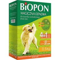 Trawy i trawniki - Biopon Magiczna odnowa do trawnika uszkodzonego przez psa, karton 500g, marki - miniaturka - grafika 1