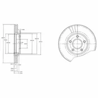 Tarcze hamulcowe - Tarcza hamulcowa DELPHI BG3826 - miniaturka - grafika 1