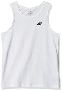 Nike M NSW Club Tanktop męski tank top, biały (biały/czarny), L - Koszulki sportowe męskie - miniaturka - grafika 1